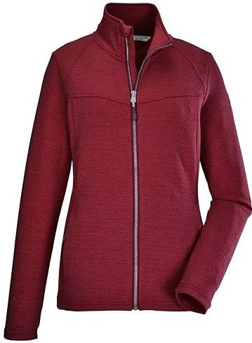 killtec Dames Stretchjack met opstaande kraag/fleecejack KOS 102 WMN FLX JCKT, red, 36, 39176-000