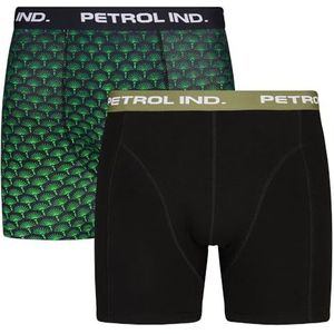 PETROL INDUSTRIES, Heren Underwear Boxer 2-Pack, M-1050-BXR211, Zwart, XXXL