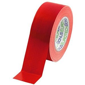 BONUS Eurotech 1BC12.77.0050/050A # Standard Duct Tape, lijm op synthetisch rubber basis, LDPE folie van PET-weefsel, lengte 50 m x breedte 50 mm x dikte 0,17 mm, rood