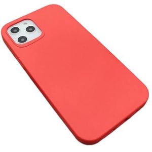 Bemory [Siliconen hoes] compatibel met iPhone 12 6,1 inch, [Silky-Soft Touch] volledige beschermhoes, waterdichte beschermhoes, valbescherming 5,6 m, oranje