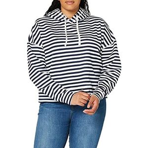 Tommy Jeans Dames Tjw Stripe Hoodie Vest, Twilight Navy/Wit, XXS