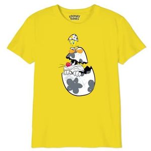 cotton division T-shirt voor jongens, Geel, 8 Jaren