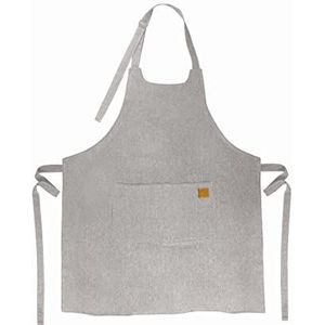 Lacor - 60082 - keukenschort, uniseks, eenvoudig, elegant en origineel, afmetingen 68 x 83 cm, kleur grijs gemêleerd