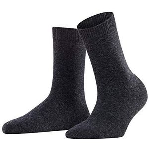 FALKE Dames Sokken Cosy Wool W SO Merinowol Kasjmier Dik eenkleurig 1 Paar, Grijs (Anthracite Melange 3089), 39-42