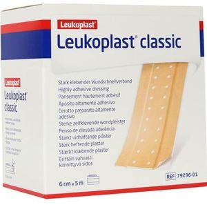 Leukoplast Classic pleister metergoed 5 m x 6 cm rol, 1 st