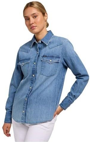 Lee - Regular Western - Overhemd - Licht Middenblauw - Lange Mouwen