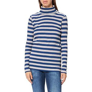 camel active Damesshirt met lange mouwen van biologisch katoen, lichtgrijs gem., XS