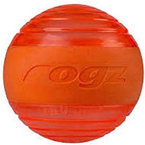 Rogz Rogz Yotz Squeekz - Squeaky hond bal speelgoed 640mm blauw, ORANJE