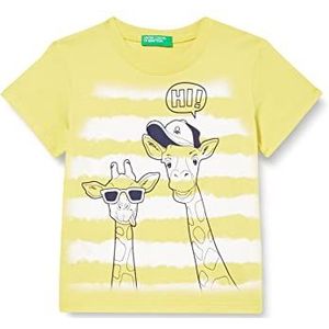 United Colors of Benetton T-shirt voor kinderen en jongens., mosterd 36k, 6 Maanden