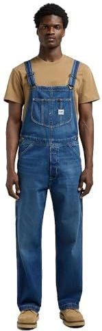 Lee - Bib Salopette - Blauw - 100% Katoenen Denim - Relaxed Pasvorm