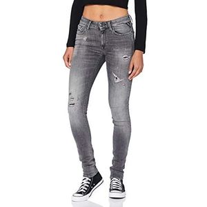 Replay Dames New Luz Jeans, grijs (096 Medium Grey), 24W x 32L