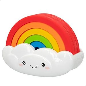PlayGo Regenboogspeelgoed, bouwspeelgoed, regenboogstapels, regenboog en wolken, stimuleert de fantasie, educatief speelgoed, voor kinderen van 6 maanden