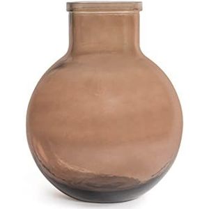 Home Vase Aran aus recycelbarem Glas Farbe braun 31 cm, Möbel, Design, Home, Haus