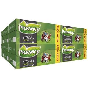 Pickwick Original English Tea Zwarte Thee Voor Pot Voordeelverpakking (240 Theezakjes - 100% Natuurlijk - UTZ Gecertificeerd) - 12 x 40 Zakjes