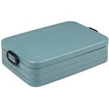 Mepal Take a Break Large Lunchbox, 1500 ml inhoud, broodtrommel met scheidingswand - ideaal voor maaltijdvoorbereiding, vaatwasmachinebestendig, ABS, Nordic Green (groen)