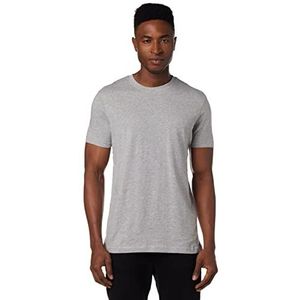 Urban Classics Basic T-shirt voor heren van katoen, ronde hals, verkrijgbaar in meer dan 15 kleuren, effen, maat S tot 5XL, grijs, 5XL