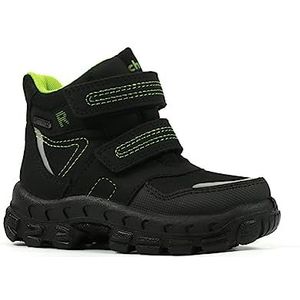Richter Kinderschuhe Davos sneeuwlaarzen voor jongens, zwart limoen, 38 EU