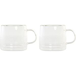 DKD Home Decor Set koffiekopjes, standaard