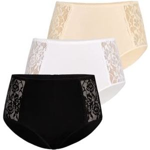 TEYLI Broekje 'Loren'  crème / zwart / offwhite