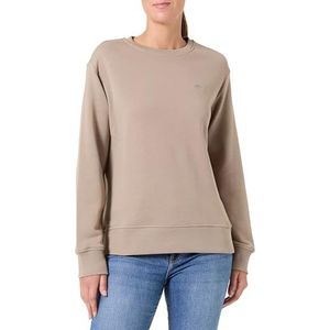 GANT - Shield C-hals - Sweatshirt - Taupe/Beige