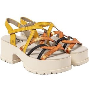 ART 1833 Manchester, damessandalen, meerkleurig geel, 36 EU