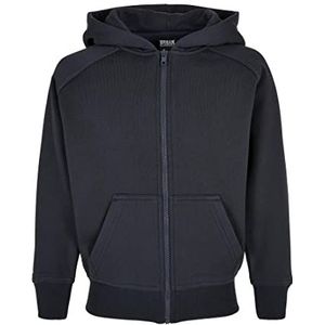 Urban Classics Jongens Boys Zip Hoody Capuchontrui, Navy, 122/128