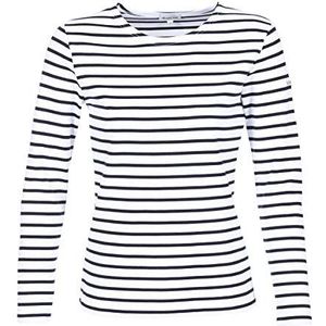Armor Lux T-shirt voor dames, meerkleurig (Bi9 meerkleurig/Rich Navy), 42