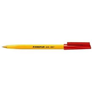 STAEDTLER Balpen stick 430 F rood