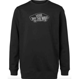 Vans Klassieke zwarte trui met ronde hals, Zwart, S, Zwart, S