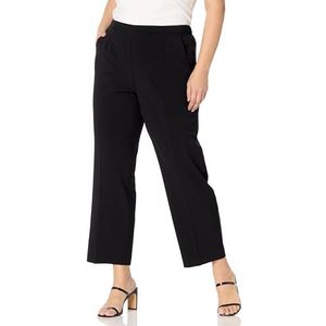 Briggs New York Petite korte lengte platte broek met rechte pijpen voor dames, Zwart, 40 NL/Klein Korte broek