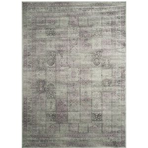 Safavieh Vintage geïnspireerd tapijt, VTG127, geweven zachte viscose vezel, donkergrijs/amethist, 160 x 230 cm