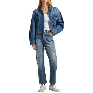 Pepe Jeans Dames rechte jeans Uhw, blauw (Denim-RG5), 29W / 28L, Blauw (Denim-rg5), 29W / 28L