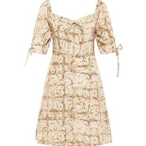 myMo ROCKS Dames mini-jurk, beige, S