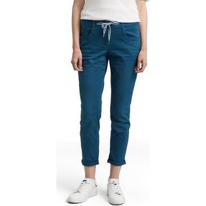 TOM TAILOR Tapered Relaxed Broek voor dames, met trekkoord, 13183 - Dark Petrol, 46W / 28L