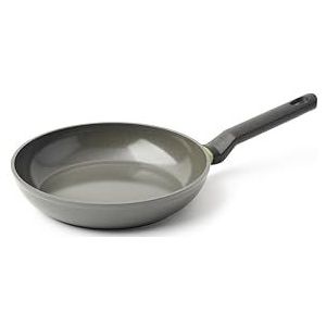 BK Cookware Balans Keramische Koekenpan met Antiaanbaklaag, 24 cm, Inductie, PFAS-vrij, Ovenbestendig tot 160 °C, Vaatwasmachinebestendig, Grijs