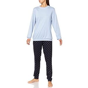 CALIDA Dames Night Lovers Manchetten Pyjamaset, Dark Lapis Blue, 44/46