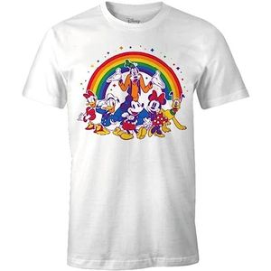 Disney T-shirt voor heren, Wit, L