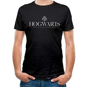 T-Shirt (Unisex-M) Hogwarts Pride Logo (Black)
