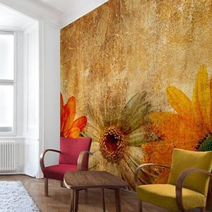 Apalis Vliesbehang bloemenbehang vintage bloemenmix fotobehang vierkant | vliesbehang wandbehang muurschildering foto 3D fotobehang voor slaapkamer woonkamer keuken | grootte: 192x192 cm, meerkleurig,