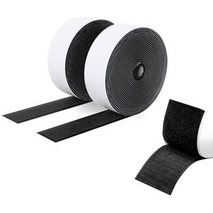 SUTOUG Zelfklevend plakband, extra sterk, 30 mm x 3 m, dubbelzijdig plakband voor binnen en buiten, dubbelzijdig, zwart