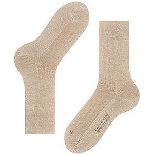 FALKE Heren Sokken Sensitive London M SO Katoen Met comfort tailleband 1 Paar, Beige (Sand Melange 4650) nieuw - milieuvriendelijk, 39-42