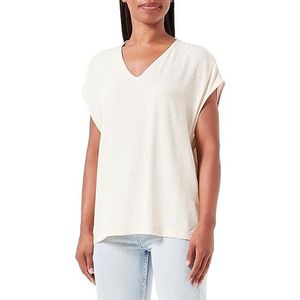 United Colors of Benetton dames overhemd, Lichtbeige gestreept 67R, M