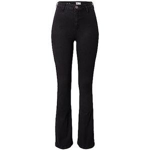 Urban Classics Damen Hose Ladies Super Stretch Bootcut Denim Pants black stone washed 29