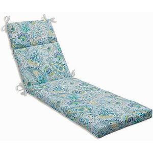 Pillow Perfect Gilford Baltic Chaise Lounge Kussen, 183 cm, Blauw L x 53,3 cm. Breedte: 7,6 cm. D.