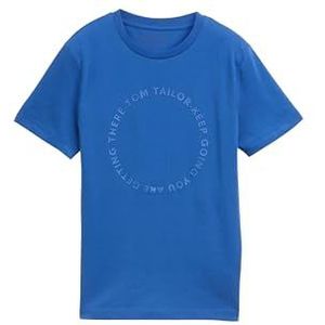 TOM TAILOR T-shirt voor jongens, 34662 - Soft Sapphire Blue, 152