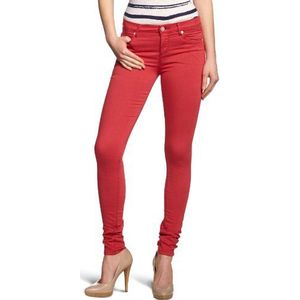 Cross Jeans dames jeans normale tailleband, P 490-489 / Alicia, rood, 26W x 30L