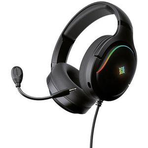 NOVA GAMING Borealis – bekabelde gaming-headset met afneembare microfoon – RGB-lichtspelletjes – lichte en comfortabele gaming-accessoires – compatibel met meerdere platforms (pc, PS4-5 en Switch) –