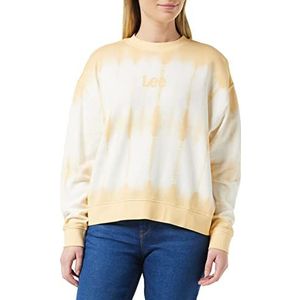 Lee Tie Dye SWS Sweatshirt voor dames, Gouden Beam, S