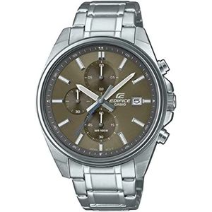 Casio Heren chronograaf quartz horloge met roestvrij stalen band EFV-610D-5CVUEF, Zilver, EFV-610D-5CVUEF-AMZUK