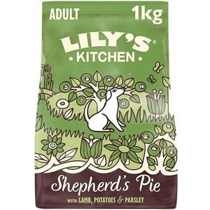 Lily's Kitchen Natuurlijk graanvrij compleet droog hondenvoer voor volwassenen 1 kg - Lamb Shepherd's Pie